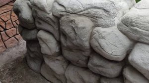 Арт бетон.Опорная стена 8ч