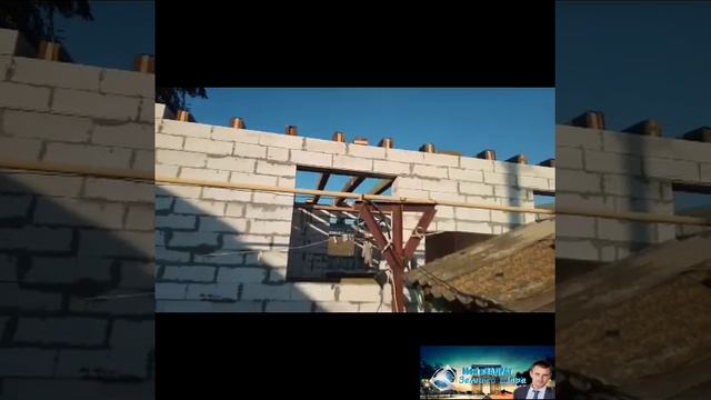 деревянное перекрытие первого этажа двух этажного дома из газобетона . Доска 50на200мм смотреть онлайн