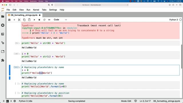 Programming Essentials Python - Predefined Functions - Formatting Strings