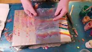 38. Акриловая заливка.Техника протяжки.Для тех ,кто сомневается.Силикон. Fluid art, Acrylic fill