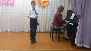 Белорусск.нар .песня " Бульба".Матвей Маркевич- кларнет.Галина Мякшило- фортепиано.