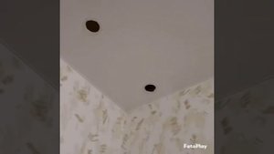 Установка карниза на натяжной потолок без заранее установленных закладных