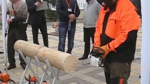 Одноручная бензопила STIHL.