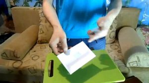 Обучение фокусу с конвертом (бумажником)