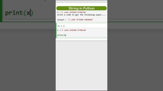 Python string upper method | upper() | python string