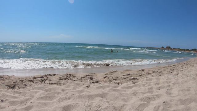 ОЛЕНЕВКА 2024. Мы в шоке ! Пляж смыло в море ! Дегустируем пиццу в пансионате " Солнечная долина ".