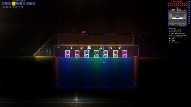 Terraria 1.4 - Auto biome fishing pool & enemy trap смотреть онлайн