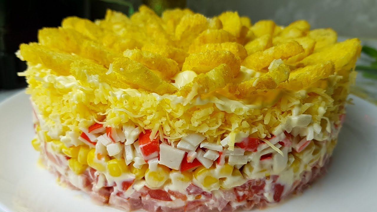 Салат Коррида, цыганка готовит. Коррида с Краковской колбасой. Gipsy cuisine.