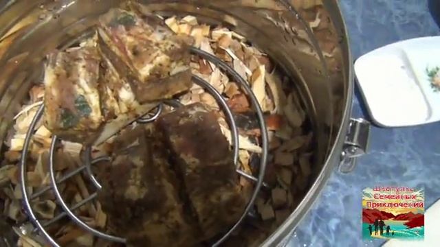 Испытания походной коптильни