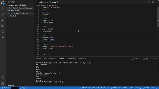 Python Programming Essentials for Beginners (01) [syntax, data types, variables, control structures