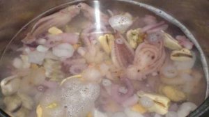 Жареный морской коктейль
