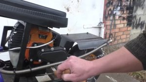 Детский снегоход с двигателем от бензотриммера