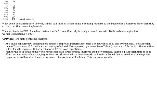 nginx reverse proxy greatly increases worst-case latency (2 Solutions!!) смотреть онлайн