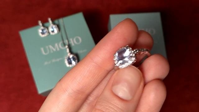 Umcho украшения из серебра с голубыми топазами