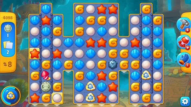 Fishdom - Level 4096 - 4100 - Aquarium Savanna - Gameplay смотреть онлайн