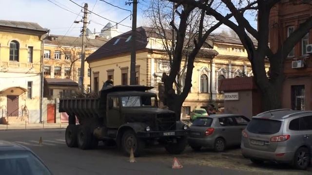 Пилят ветки, пофиг на машины :(((