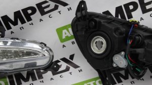 Hyundai Solaris I 2014-2016 года. ПТФ с LED ДХО