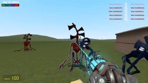 NEW BLOOD SIREN HEAD VS NEW DARK SIREN HEAD!! Garry's Mod [Siren Head Trevor Henderson] Gameplay