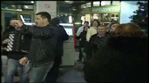 Флешмоб. Ансамбль "Криница".Вокзал Краснодар - 1.