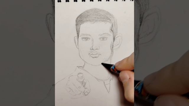 Рисуем Марата из Слово пацана в ч/б смотреть онлайн