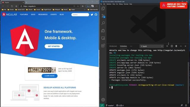 Angular 9 Server side rendering With Live Reload смотреть онлайн