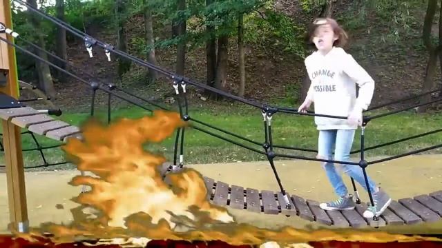 Пол это лава the floor is lava Смешная история на детской площадке с Super Like Angeles