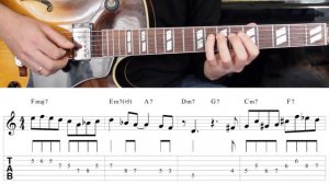 Bird Blues in F - Improvisation #3 - Jazz Guitar Solo