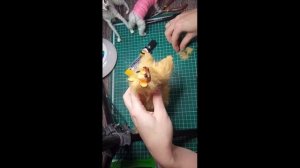 Немного процесса создания каркасной игрушки Шпиц