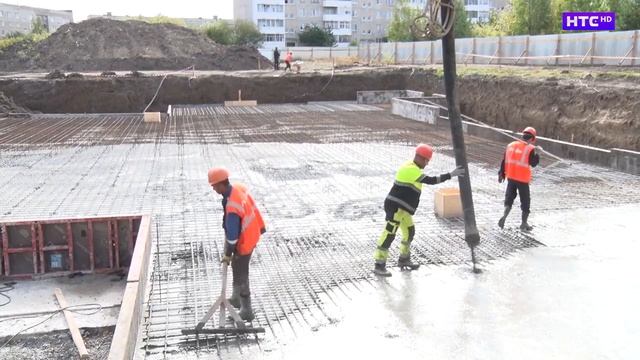Очередной этап строительства детского сада на улице Маршала Жукова
