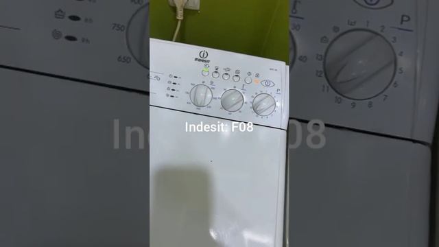 Indesit ошибка - F 08