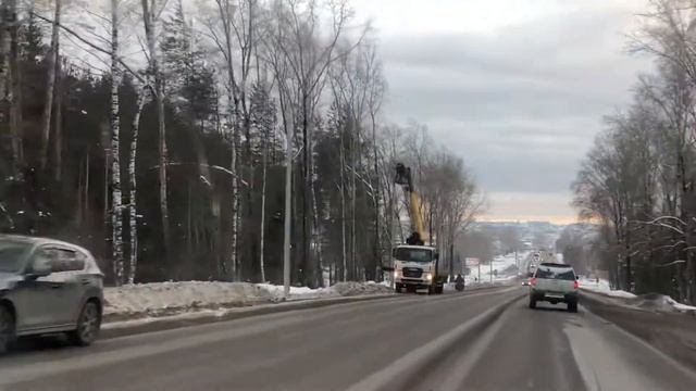 Монтаж опор освещения на улице Всеобуча смотреть онлайн