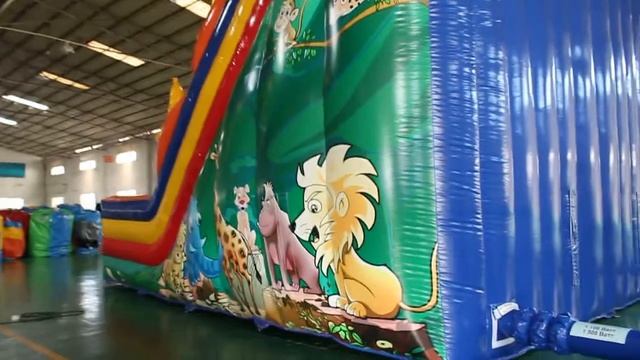 Надувная горка "Бабуин" 8*6*8 м - видео обзор смотреть онлайн