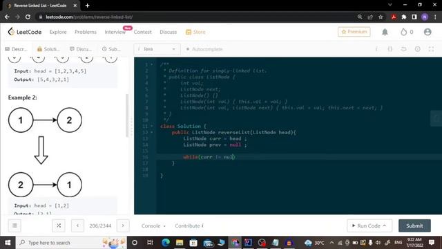 Reverse Linked list solution || java tutorial