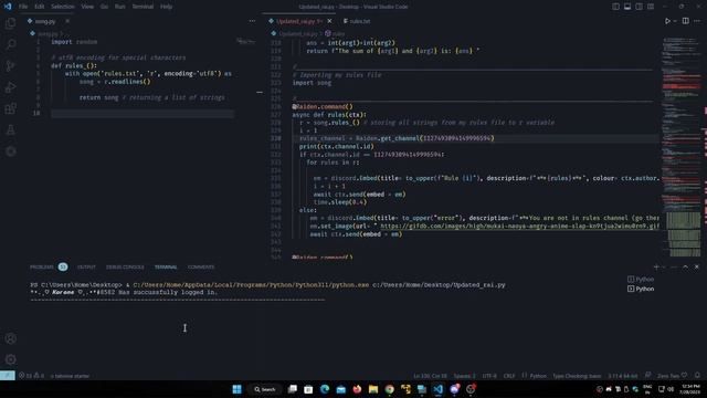 Discord bot Making command for rules channel with python ( Free source code ) смотреть онлайн