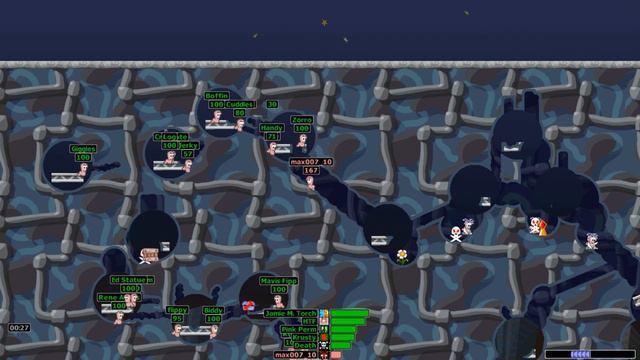 Worms Armageddon 1 vs 40 Заполненная карта