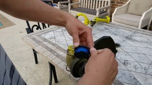 How to change the trimmer line on a Ryobi 18 volt cordless string trimmer