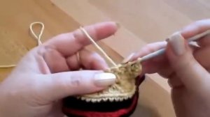 Детские тапочки ботиночки крючком с двойной подошвой  2 часть.