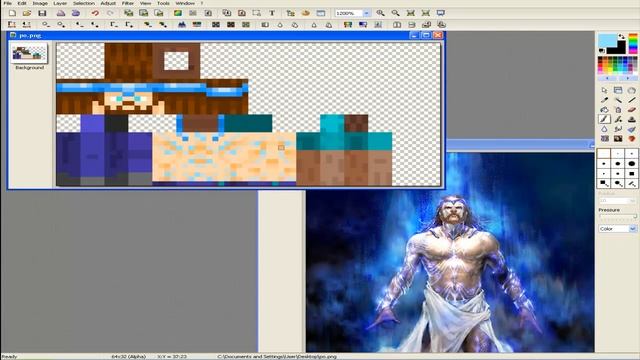 [Speed- Art] Minecraft Skin Maker #8 - Poseidon ! смотреть онлайн