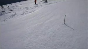 Место палатки в хорошую погоду .Олег и Ольга Таймень ,поход на перевал Дятлова,март 2023 г