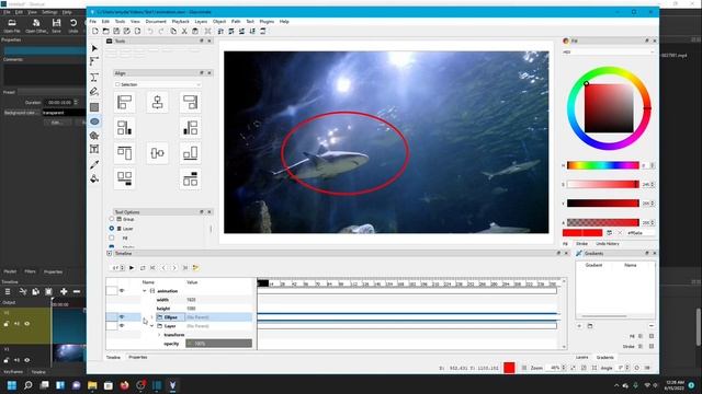 Shotcut Tutorial: Drawing over Video with Glaxnimate