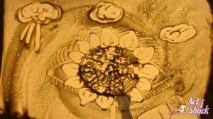 песочная анимация "Как прекрасен этот мир"