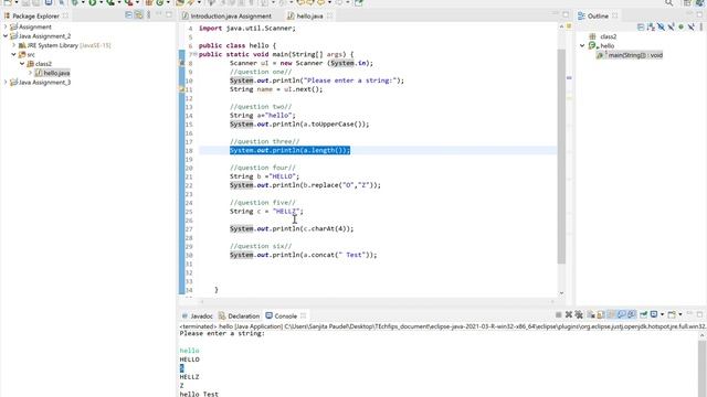 Java String Methods смотреть онлайн