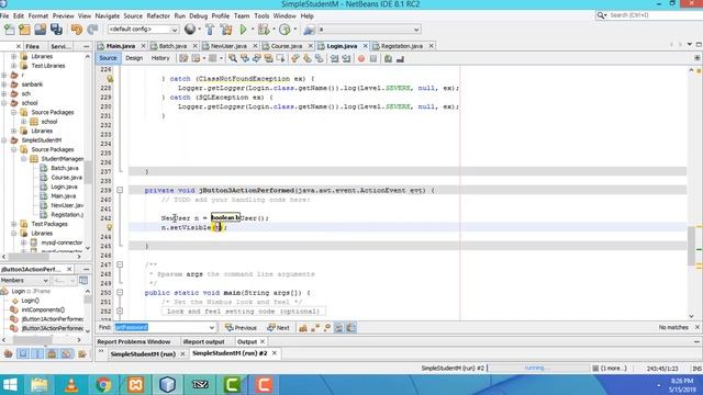 Student Management System Project in Java Part 5