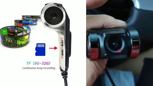 Kamera samochodowa DVR USB Android 1080P Model JR Unboxing смотреть онлайн