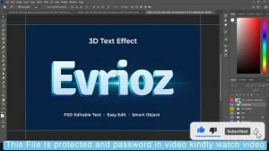 34+ 3D Text Effect in PSD Photoshop Tutorial Part 71