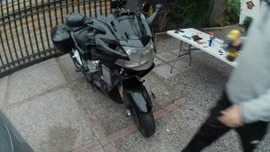 BMW K1200gt K44 ignition switch replacement and android car device installation / TIME LAPSE