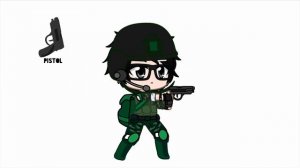 Soldier Bot Custom Skin For Gacha Heroes +3 Gun Test