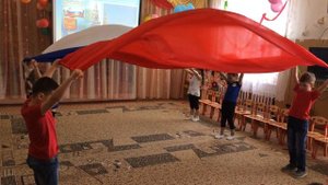 Танец с полотнами Россия Русь