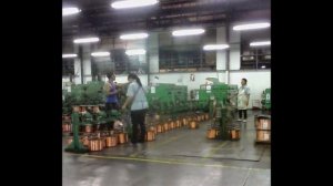 Линия для волочения проволоки (медной проволки).