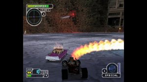 Twisted Metal III (PS1, Gameplay) - Немного геймплея